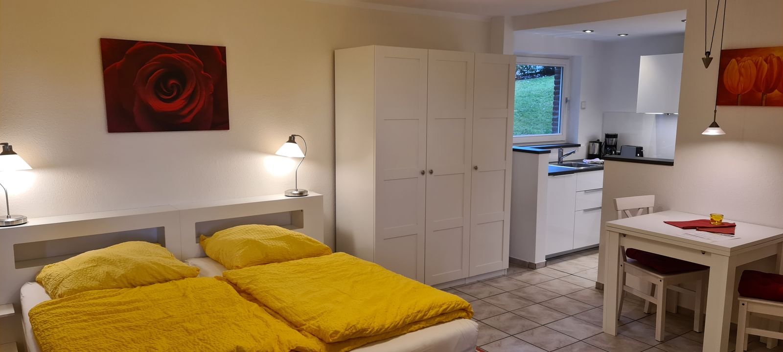 Appartement 1, Blick zur Küche