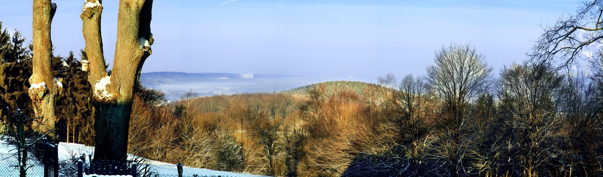Winterlicher Blick über den Teutoburger Wald